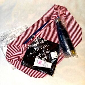 NEW! LANCÔME Beach Bag, Scarf, Water Bottle, Absolue, + Crème Mousse Confort NWT